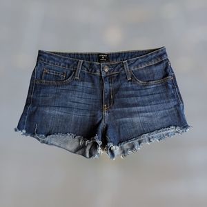 Just Black Distressed Denim Shorts